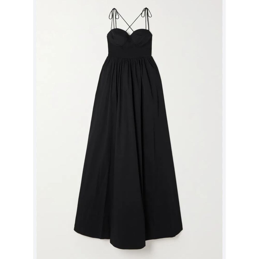 STAUD Womens Landry Tie Shoulder Maxi Dress NOWT - Picture 2 of 10
